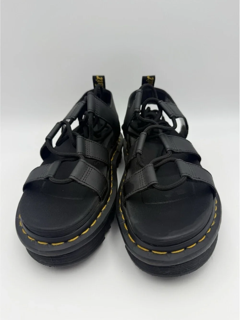 Dr Martens Doc Nartilla Sandals Women's Size 7 Black Gladiator Style Sandal